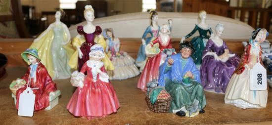 11 Royal Doulton figures